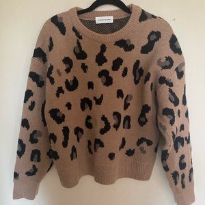 Goodnight Macaroon Cheetah Print Sweater